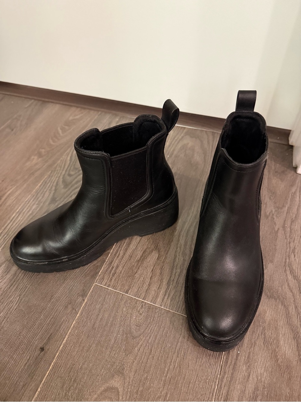 Cole Haan Black Leather Waterproof Women’s Boots - Picture 3 of 7